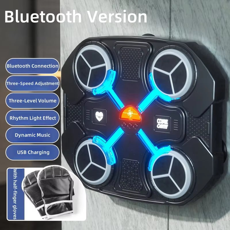 Smart Bluetooth Music Boxing Trainer - Home Fitness Wall Target for Decompression and Fighting Skills