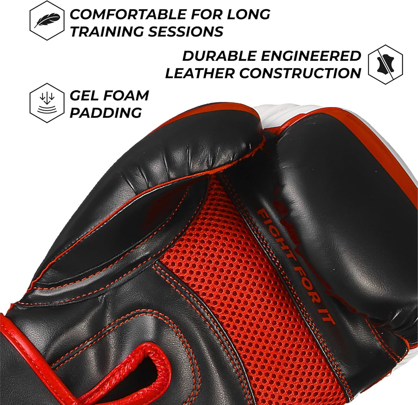 Essential Gel Boxing Gloves Kickboxing Gloves for Men & Women Boxing Training & Sparring Gloves Muay Thai and Heavy Bag Training