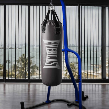 100 Pound Capacity Punching Bag Stand Workout Equipment, Blue