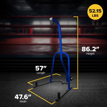 100 Pound Capacity Punching Bag Stand Workout Equipment, Blue