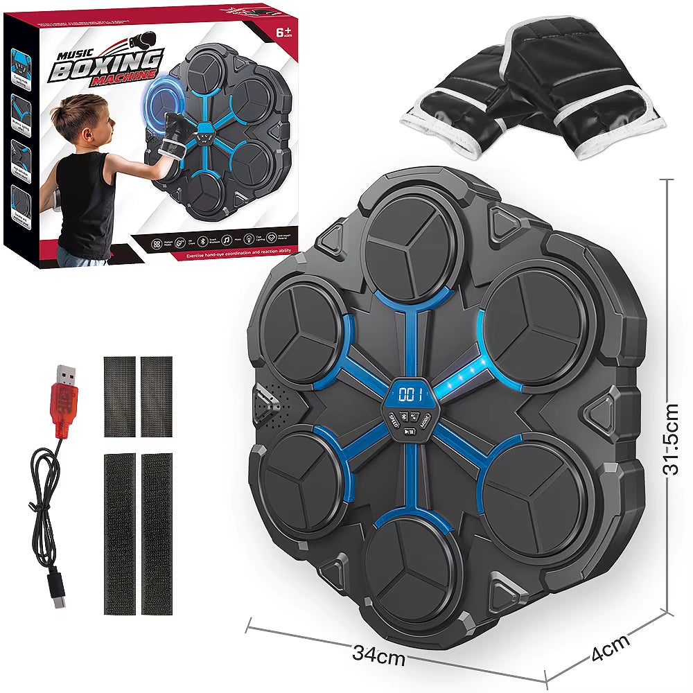 Smart Bluetooth Music Boxing Trainer - Home Fitness Wall Target for Decompression and Fighting Skills